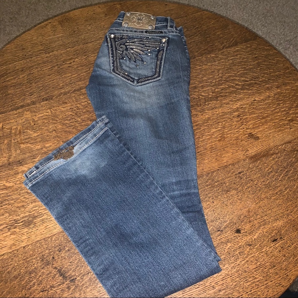 MISS ME WING BLING JEANS